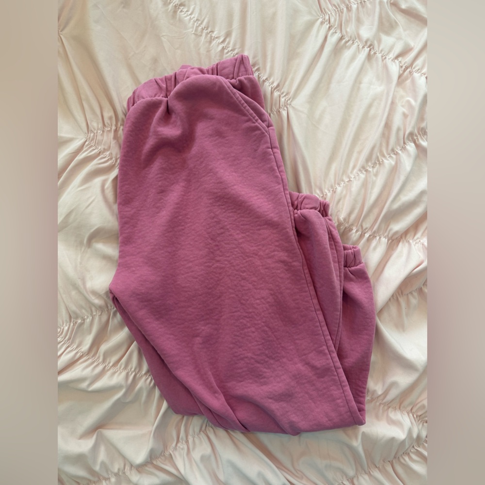 Pink sweatpants